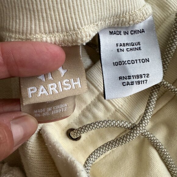 Parish Mens Embroidered Cotton Jogger Pants  Size L - Picture 6 of 6